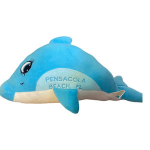 5/$25 Pensacola Beach, FL Blue Dolphin Plush Stuffed Animal